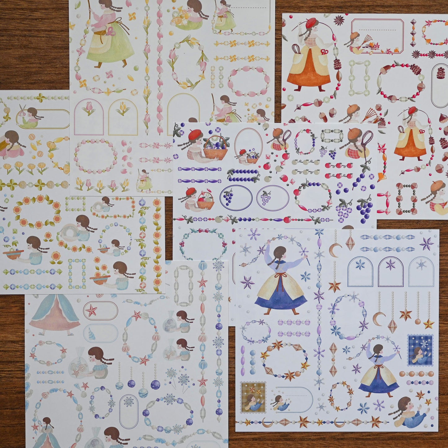 季節のアクセサリー屋さん 素材集みたいなおりがみ