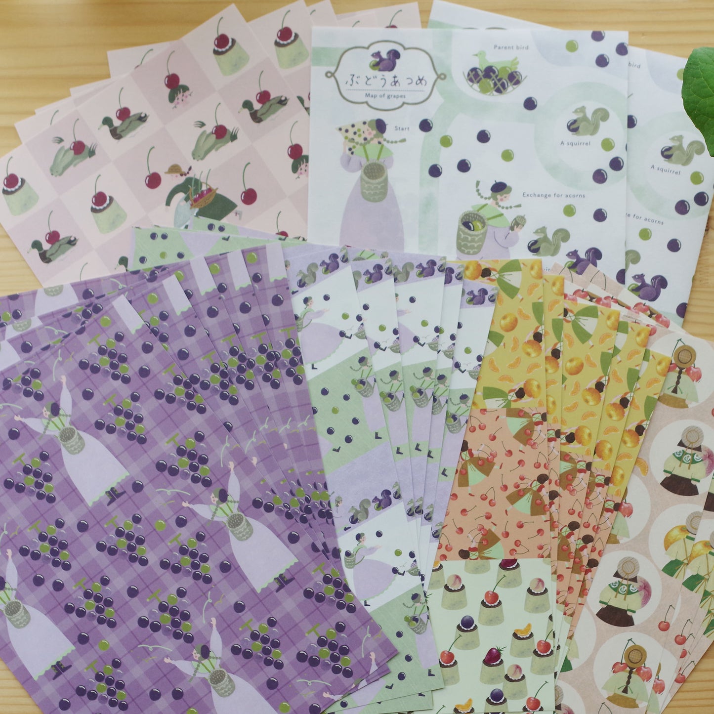 くだものもりあわせ デザインペーパー