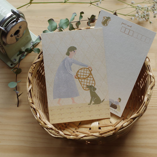 ポストカード-君のかごです-