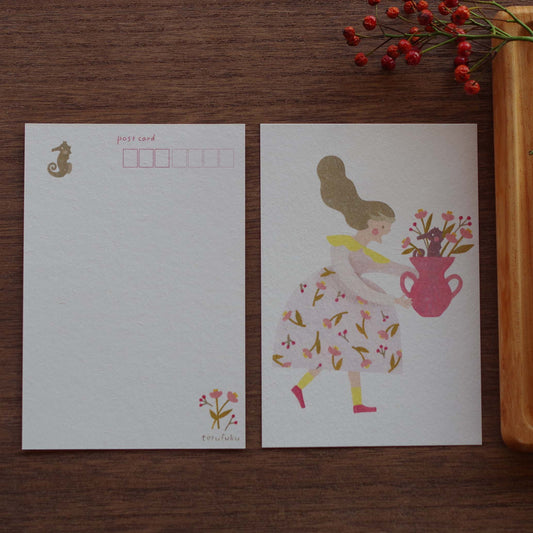 どこからきたの?-花瓶- ポストカード