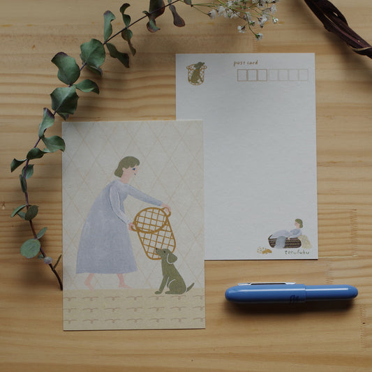 ポストカード-君のかごです-