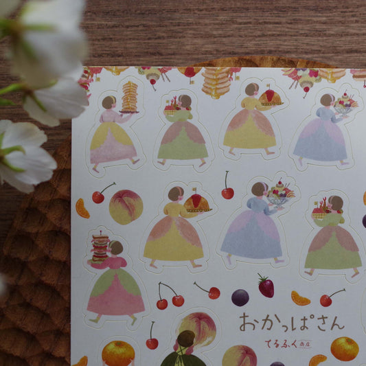 おかっぱさんシール