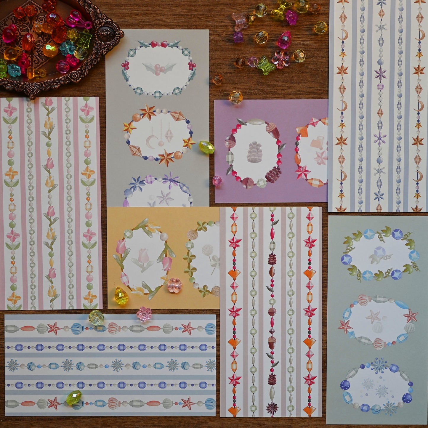 【40枚入】季節のアクセサリー屋さん 一筆箋