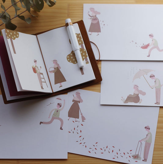 ぼくにまかせて まんなか折りでかわいい便箋