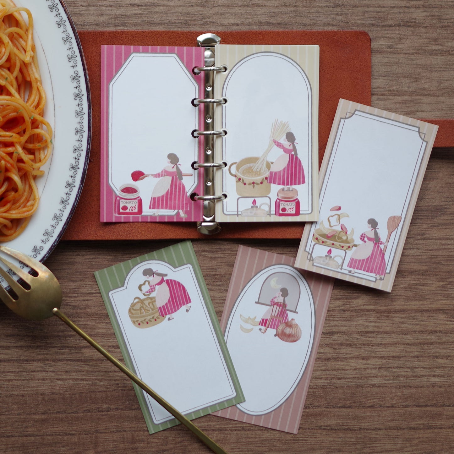 今日のメニューはナポリタン ちいさなフレームメモ