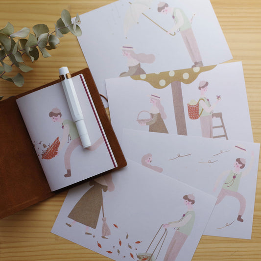 ぼくにまかせて まんなか折りでかわいい便箋