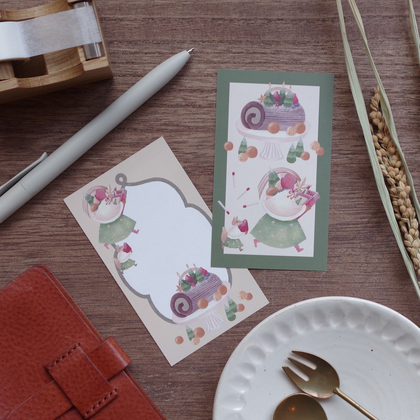 12ヶ月の特製ロール ちいさなフレームメモ