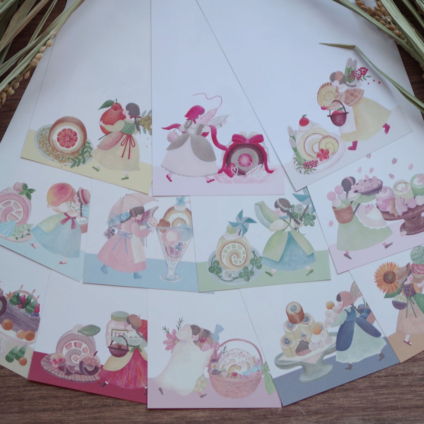 12ヶ月の特製ロール 一筆箋