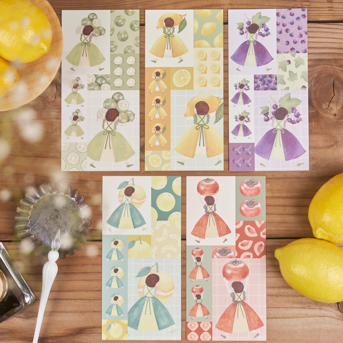 くだものどろぼうその3 一筆箋