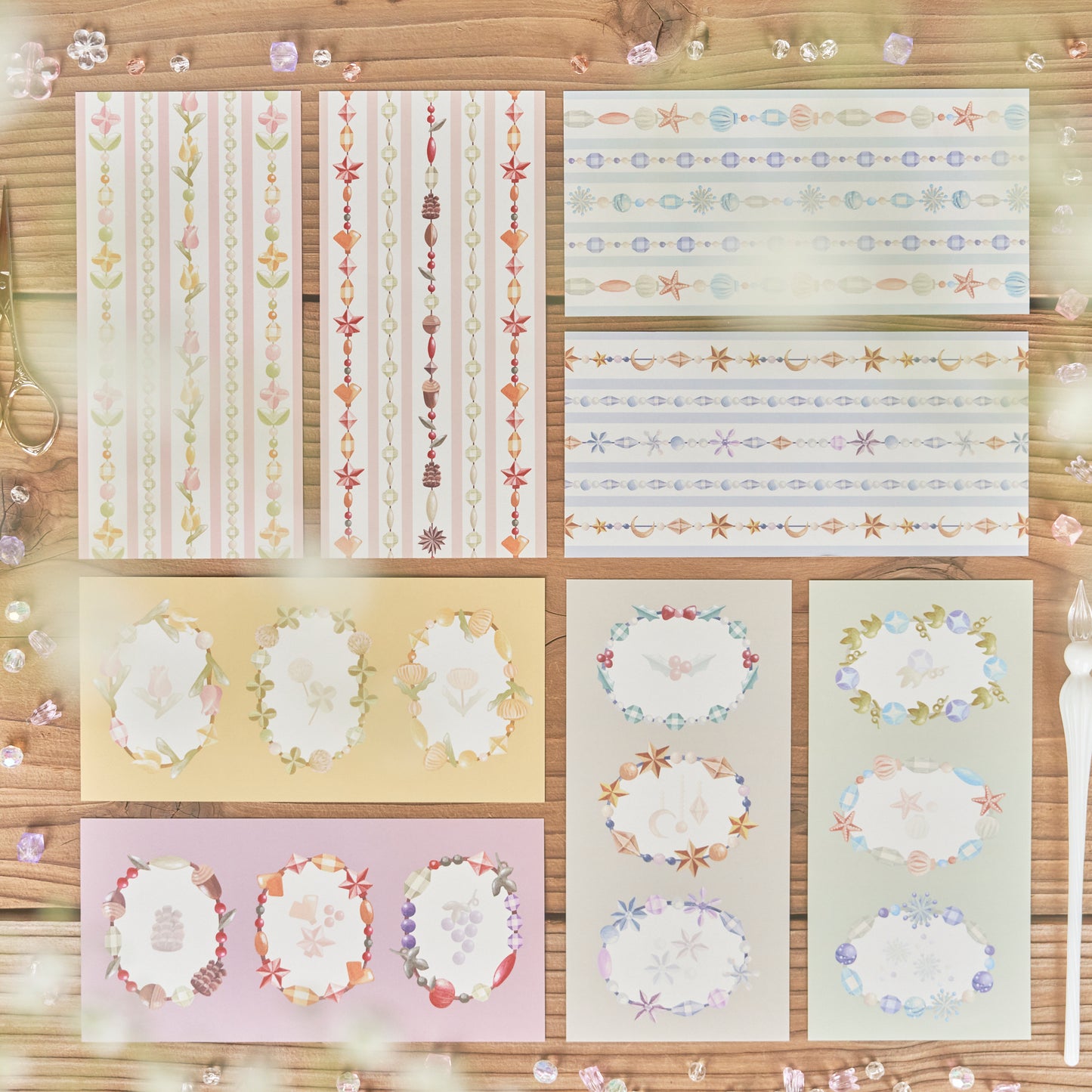 【40枚入】季節のアクセサリー屋さん 一筆箋