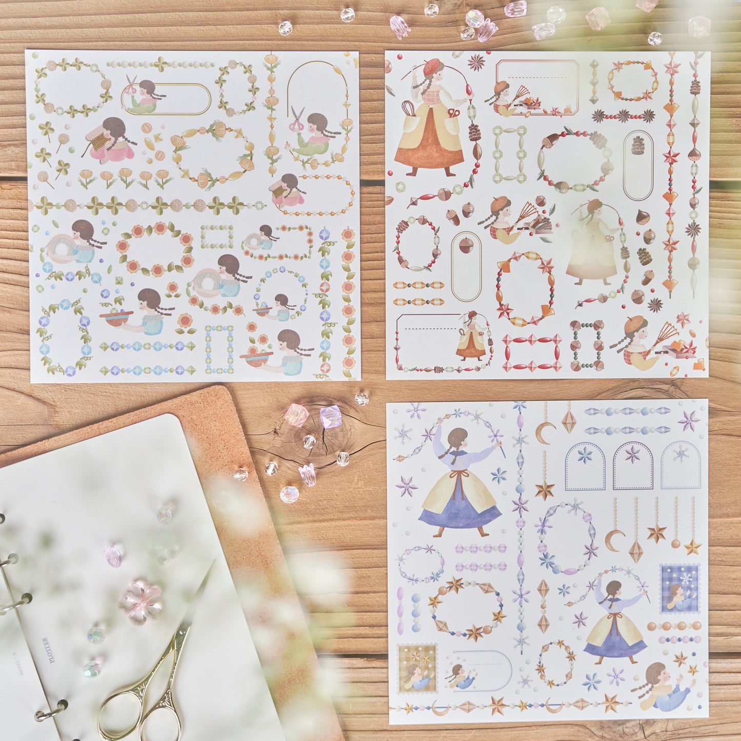 季節のアクセサリー屋さん 素材集みたいなおりがみ