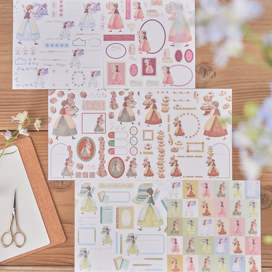 文具をおおもりでどうぞ 素材集みたいなおりがみ