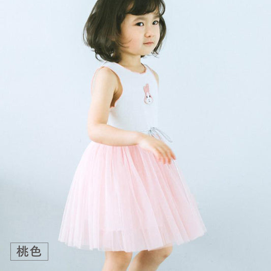 【特集 うさぎ×にんじん】うさぎのふんわりドレス(90~130cm)