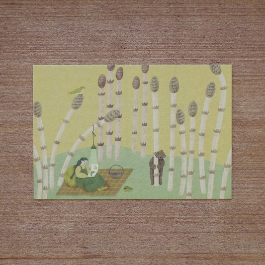 ポストカード-つくしの森で-