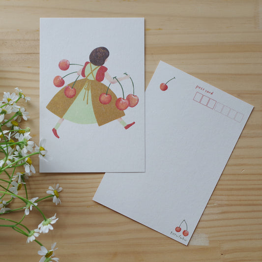 ポストカード-さくらんぼどろぼう-