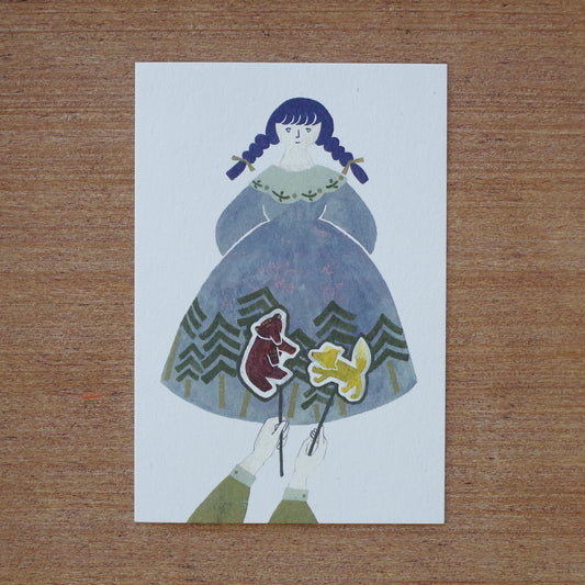 ポストカード-人形劇-