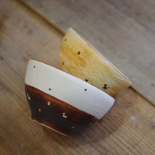 エミシ工房 小さな馬の夫婦飯碗