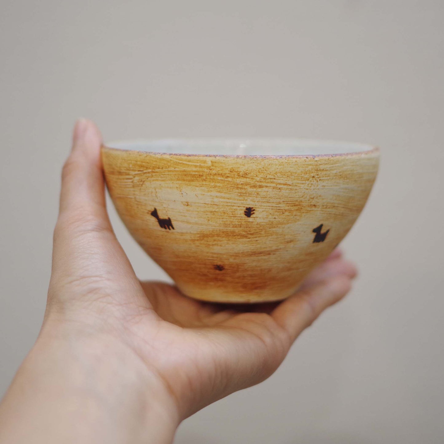 エミシ工房 小さな馬のこども飯碗