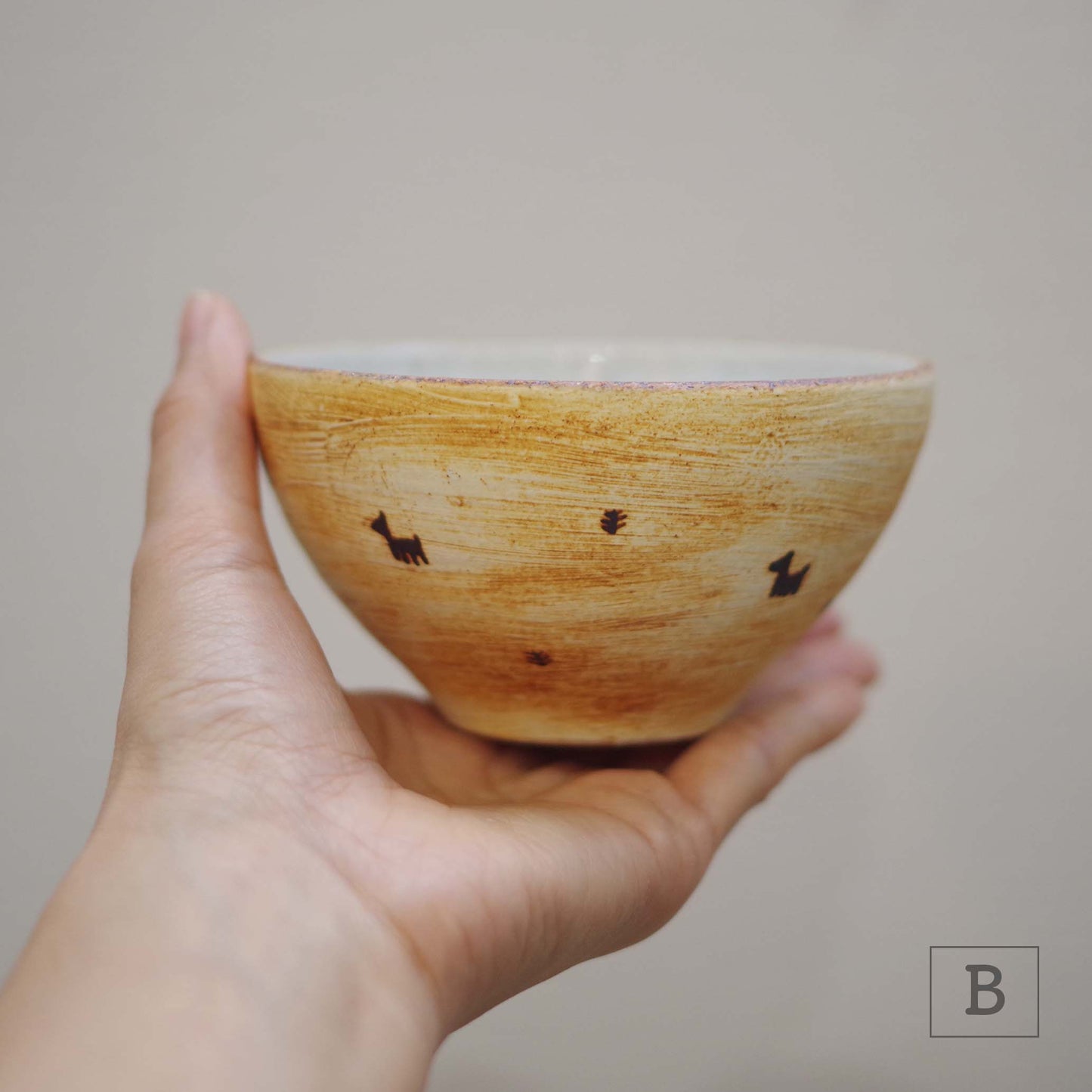 エミシ工房 小さな馬のこども飯碗
