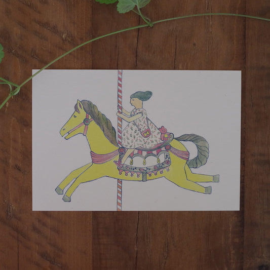 ポストカード-メリーゴーランド-