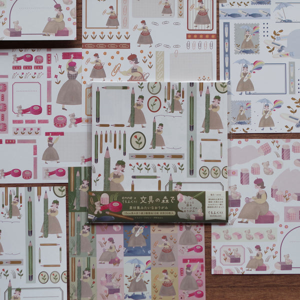 [enne collaboration] Origami Like a Material Collection at Stationery Forest