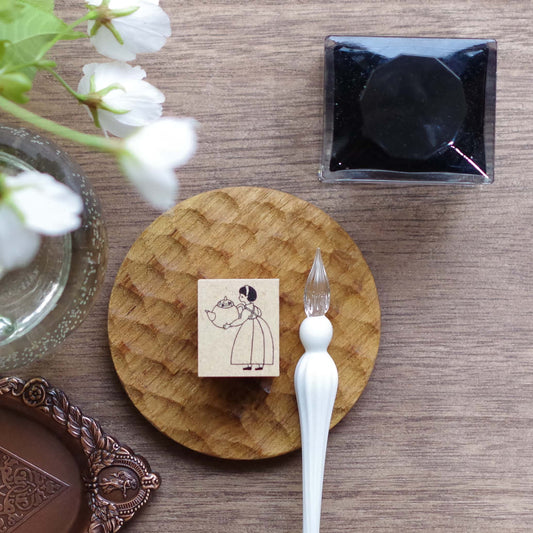 【スタンプ】ティーポットとおかっぱさん