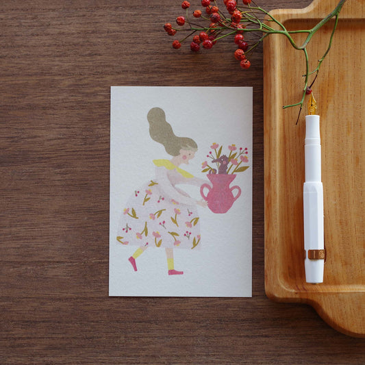 どこからきたの?-花瓶- ポストカード