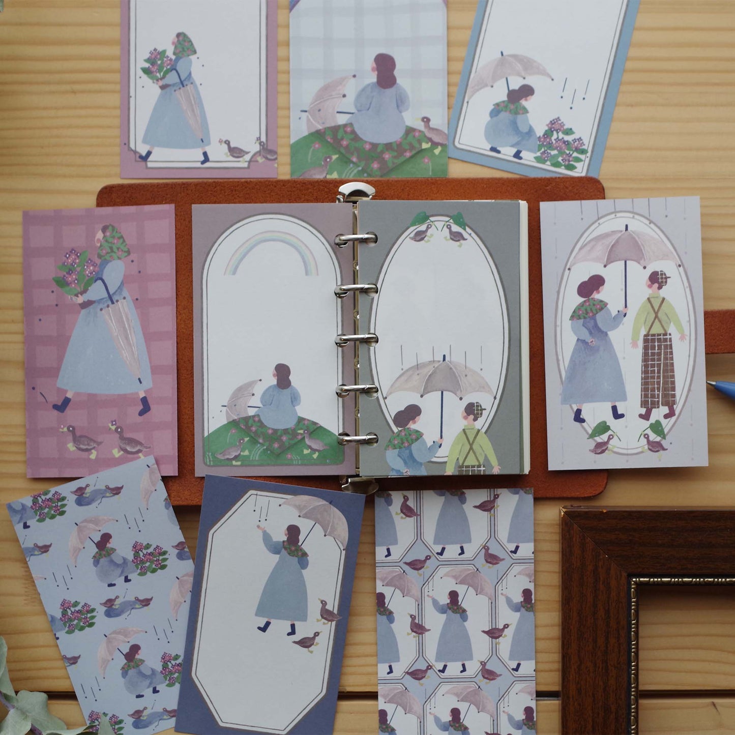 雨がふれば ちいさなフレームメモ