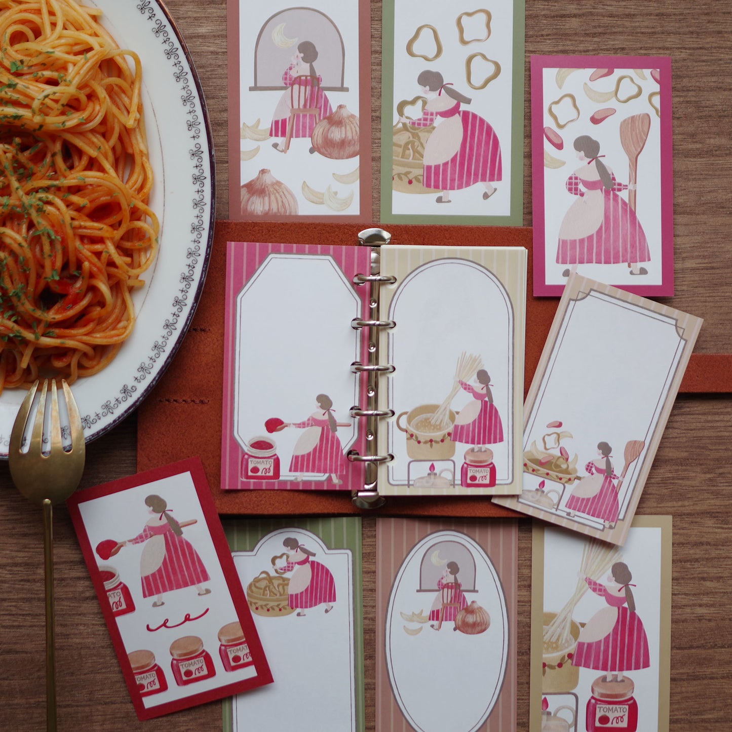 今日のメニューはナポリタン ちいさなフレームメモ