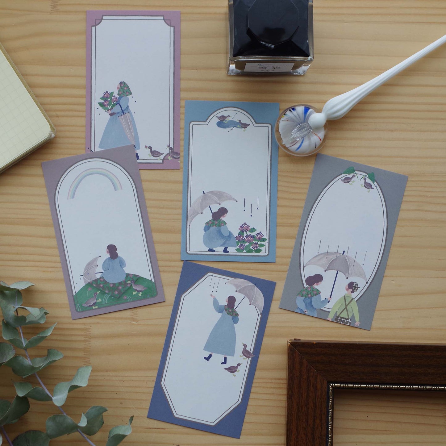 雨がふれば ちいさなフレームメモ