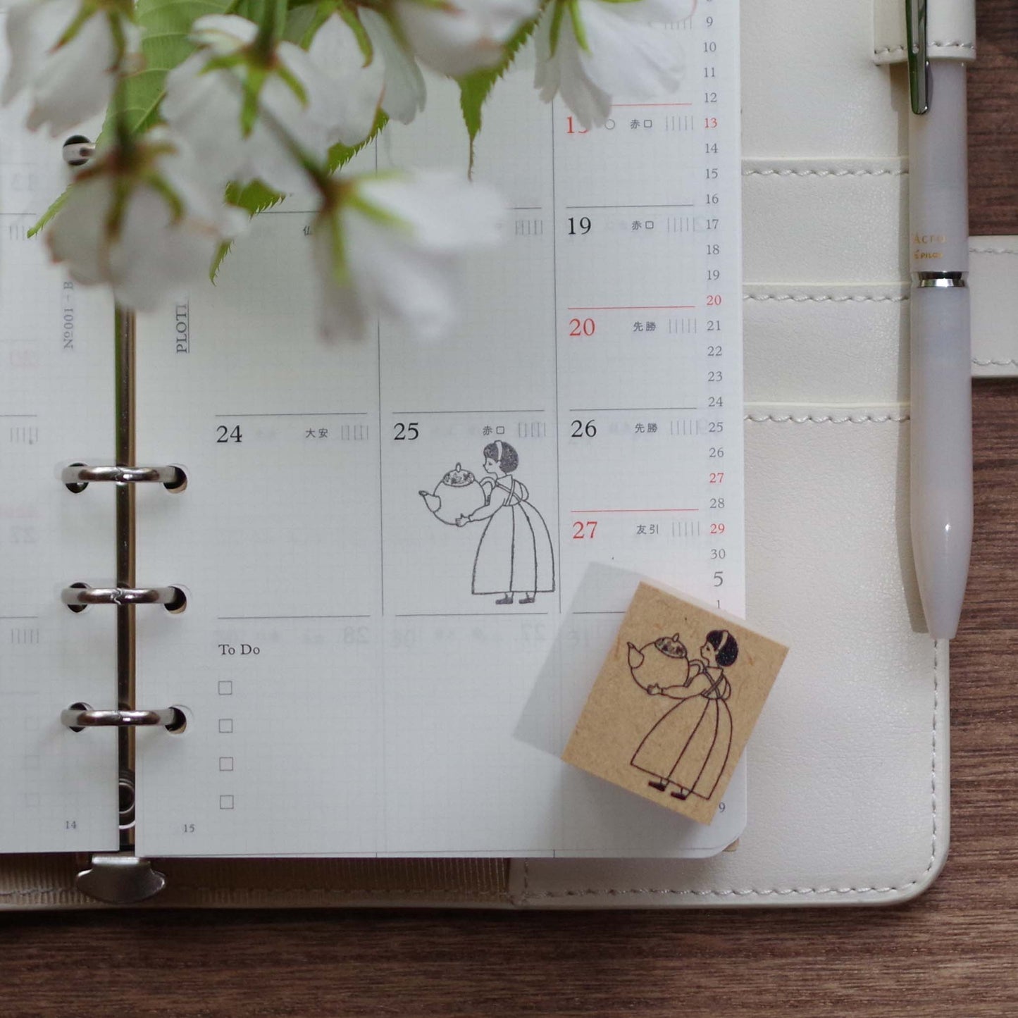 【スタンプ】ティーポットとおかっぱさん