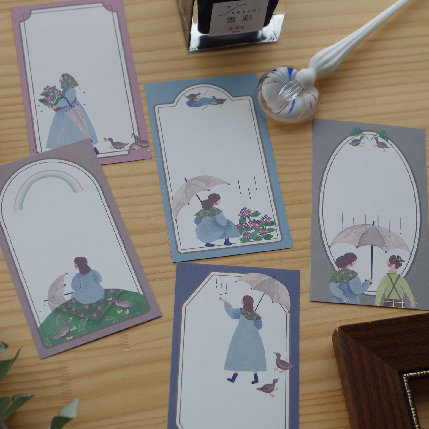 雨がふれば ちいさなフレームメモ