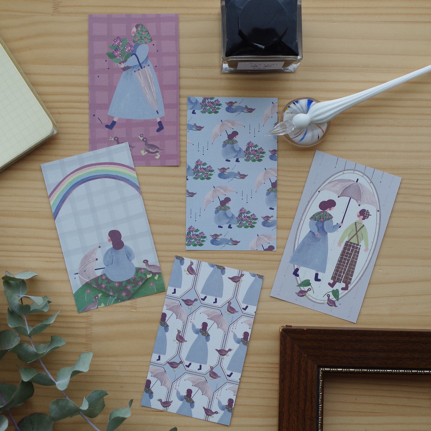 雨がふれば ちいさなフレームメモ