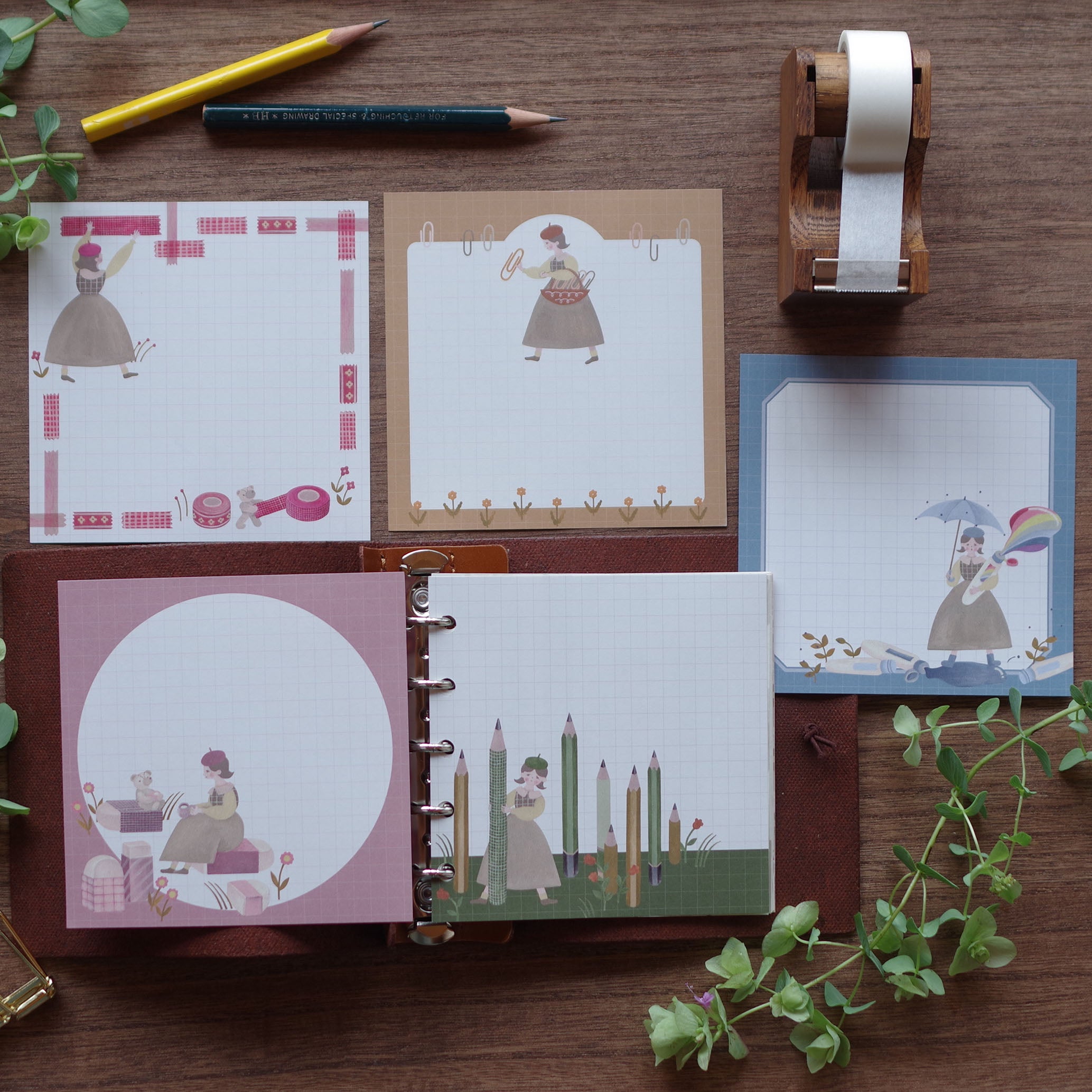 enneさまコラボ】文具の森で ましかくメモ – てるふく商店