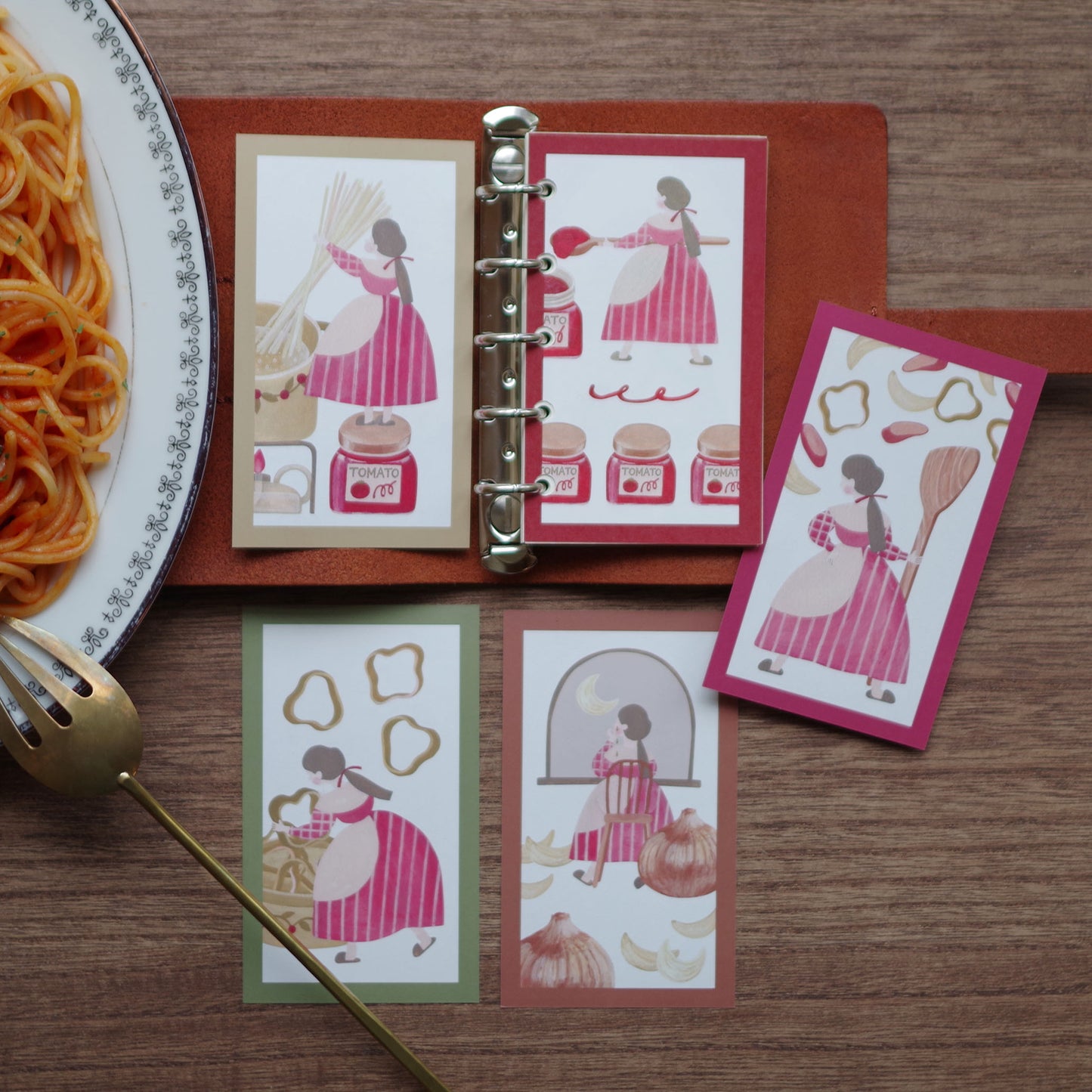 今日のメニューはナポリタン ちいさなフレームメモ