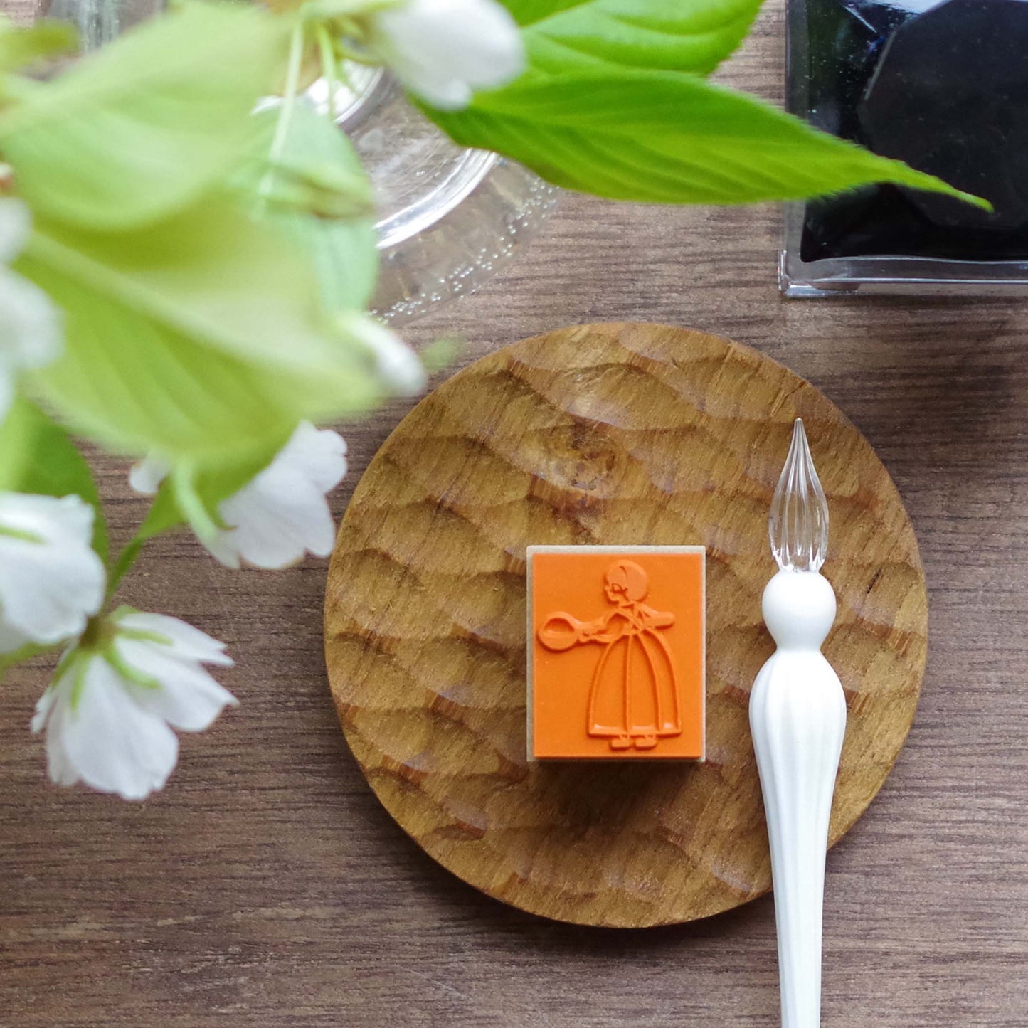 【スタンプ】スプーンとおかっぱさん