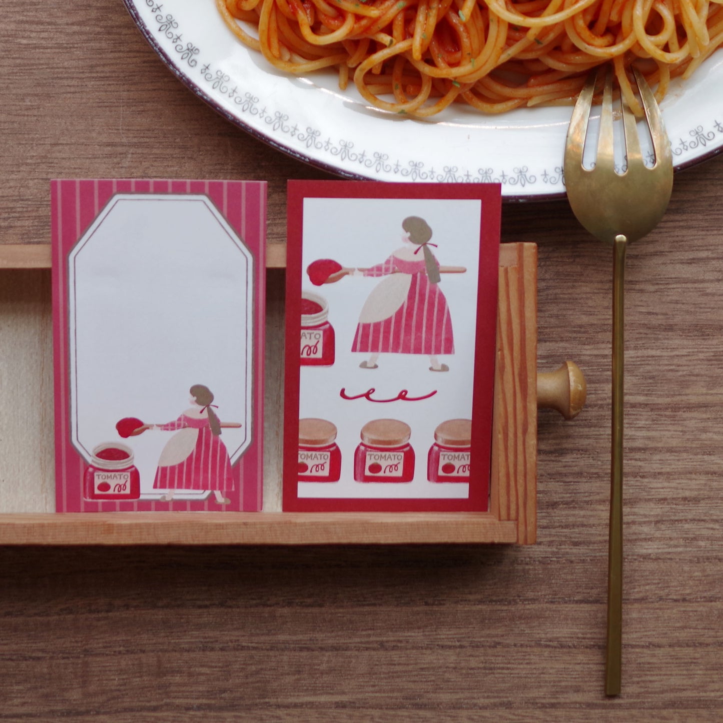 今日のメニューはナポリタン ちいさなフレームメモ