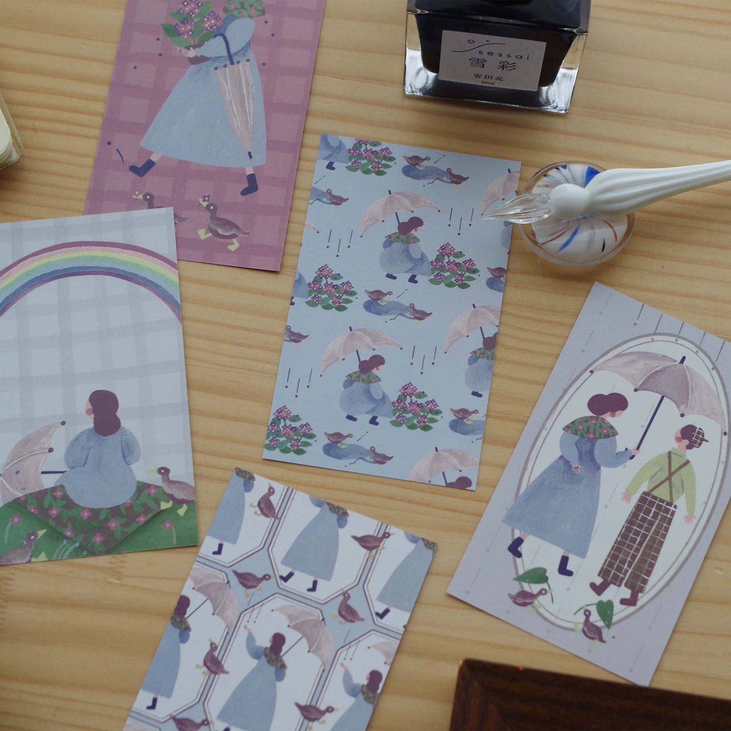 雨がふれば ちいさなフレームメモ