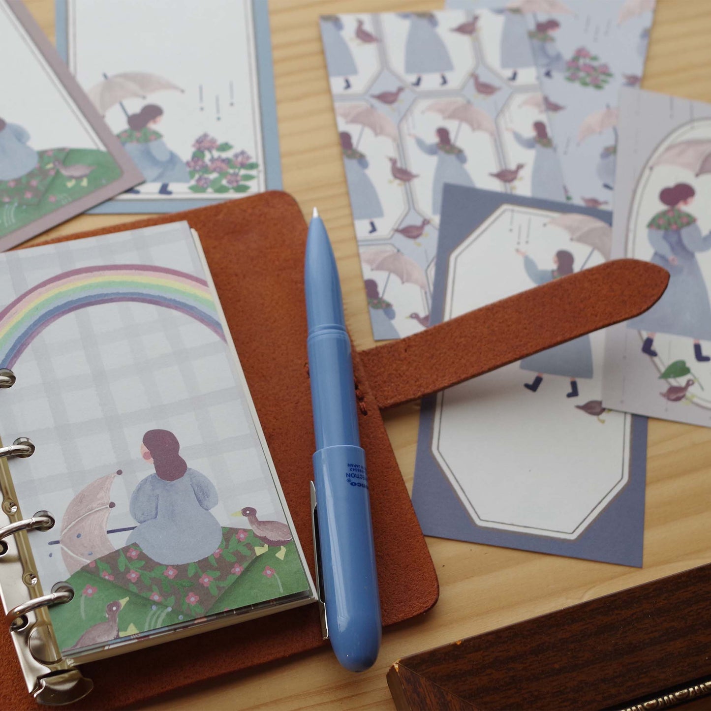 雨がふれば ちいさなフレームメモ