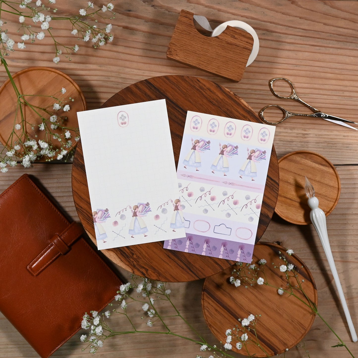Take plenty of stationery with you: Notepad Blend