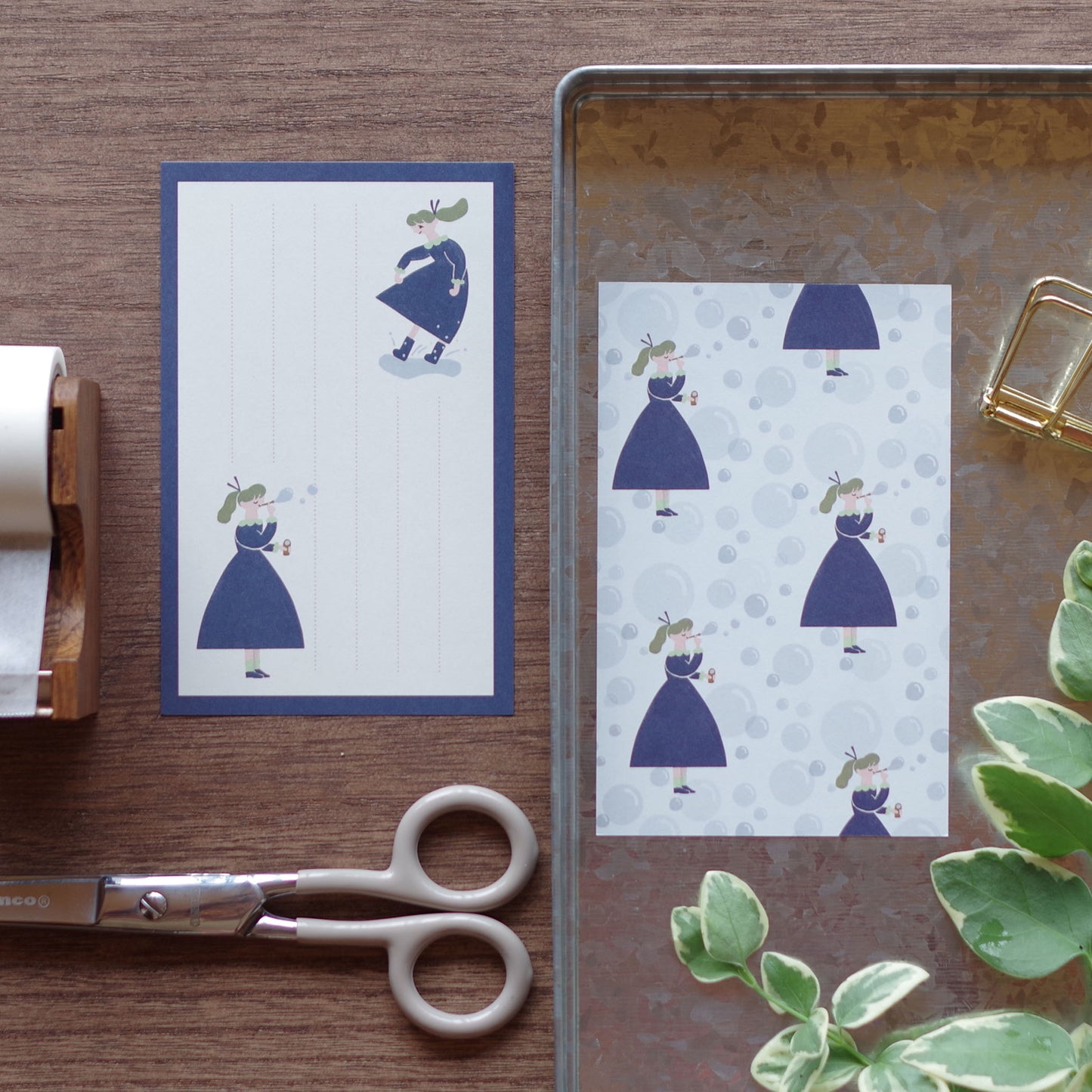 ポニーテールの君と メモ紙ブレンド