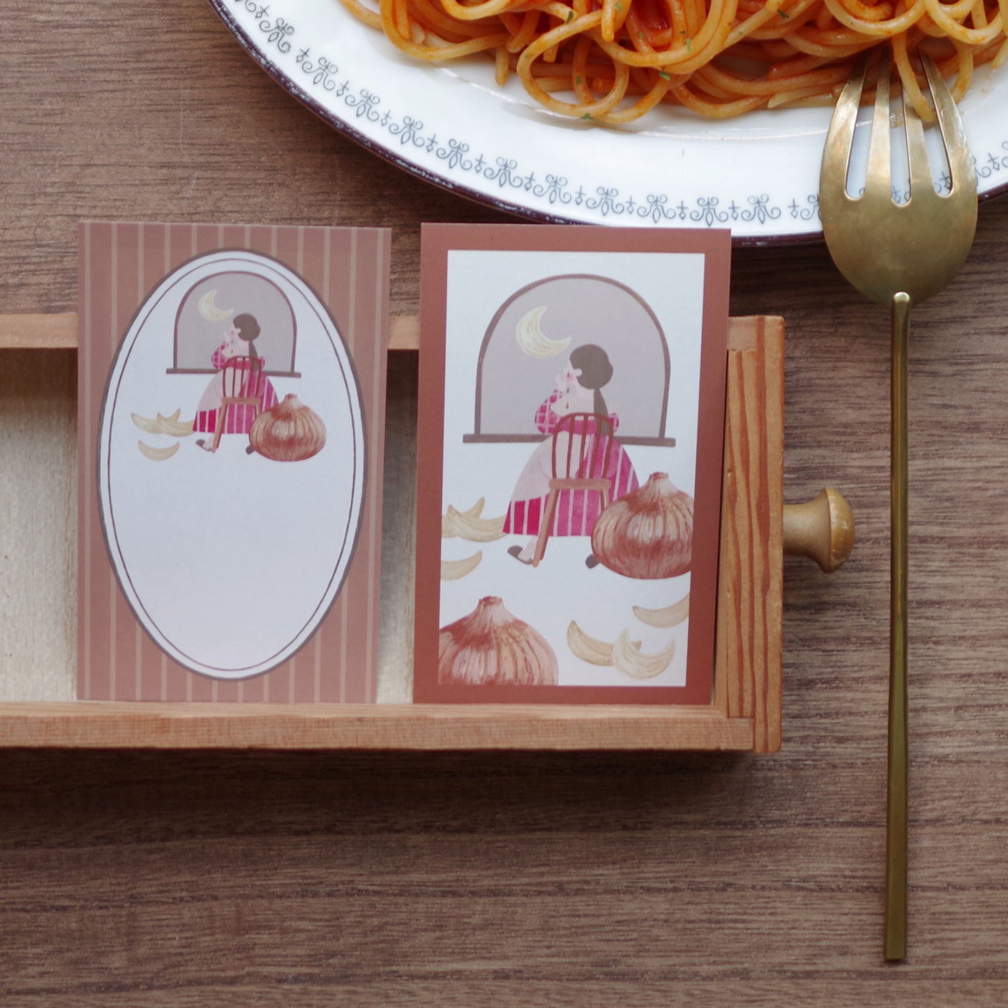 今日のメニューはナポリタン ちいさなフレームメモ