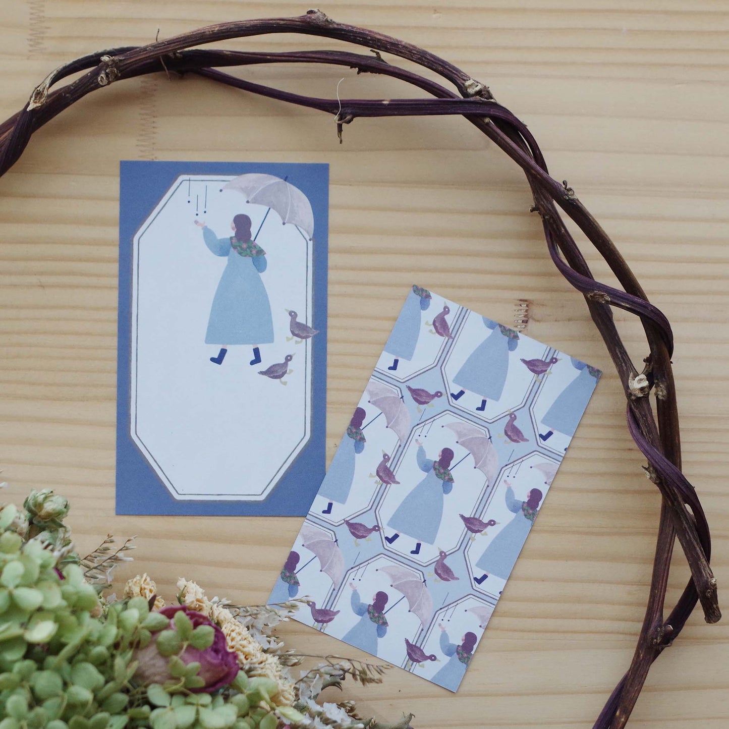 雨がふれば ちいさなフレームメモ