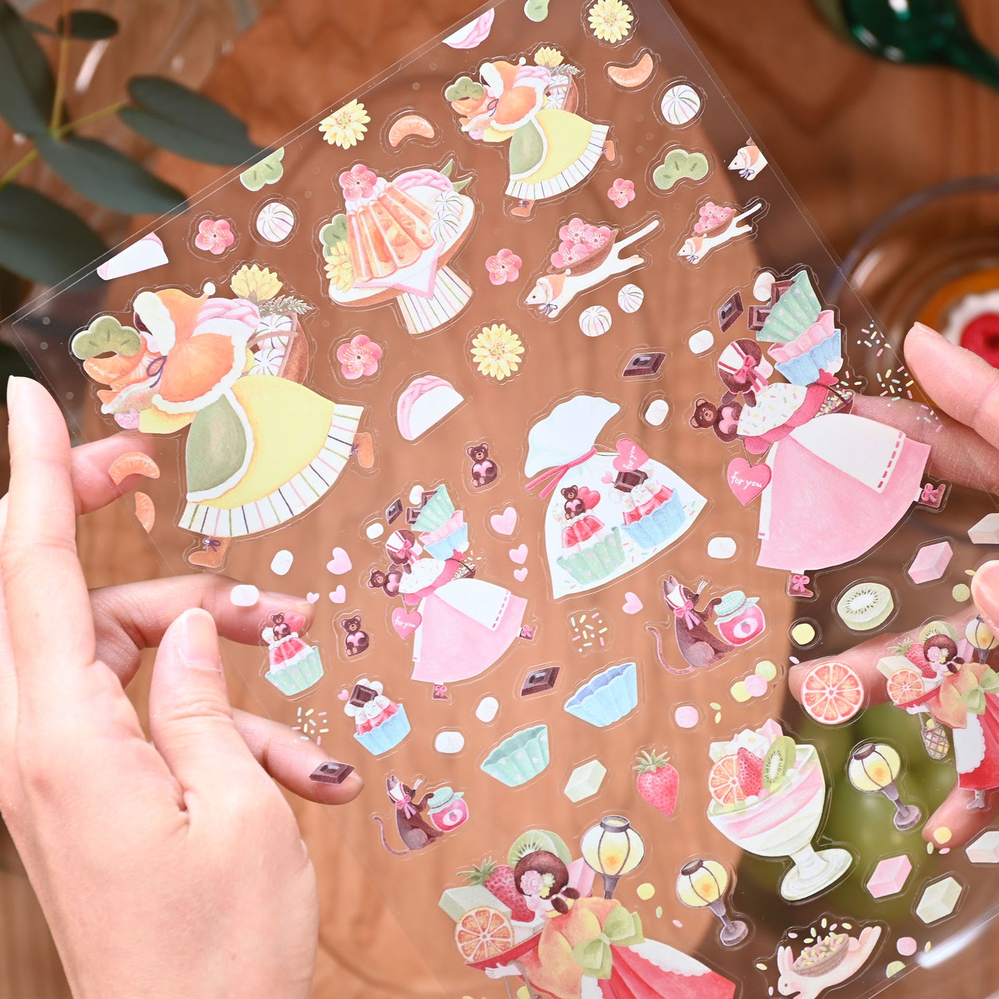 Special jelly clear seals for January, February, and March