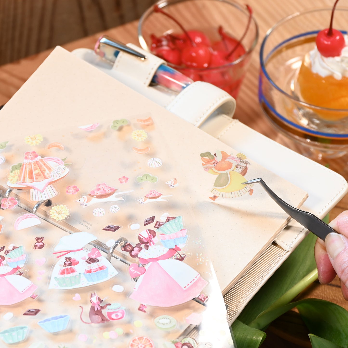 Special jelly clear seals for January, February, and March