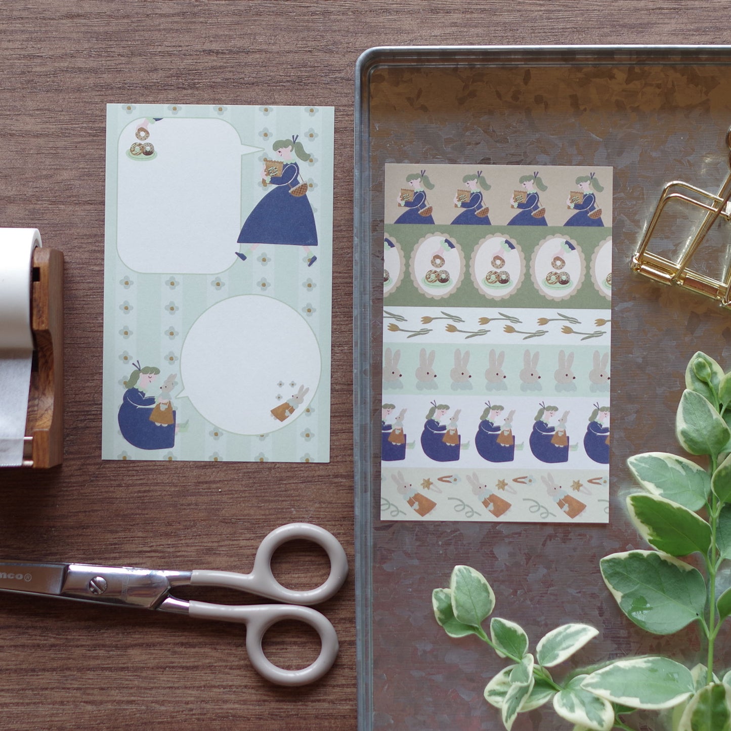 ポニーテールの君と メモ紙ブレンド