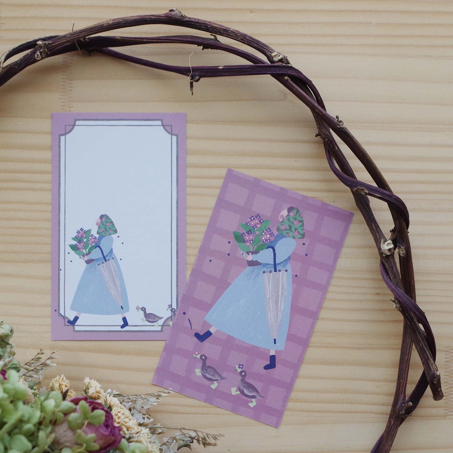 雨がふれば ちいさなフレームメモ