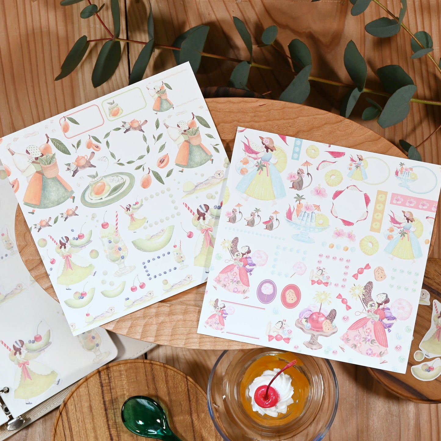 12-month special jelly origami, like a collection of ingredients