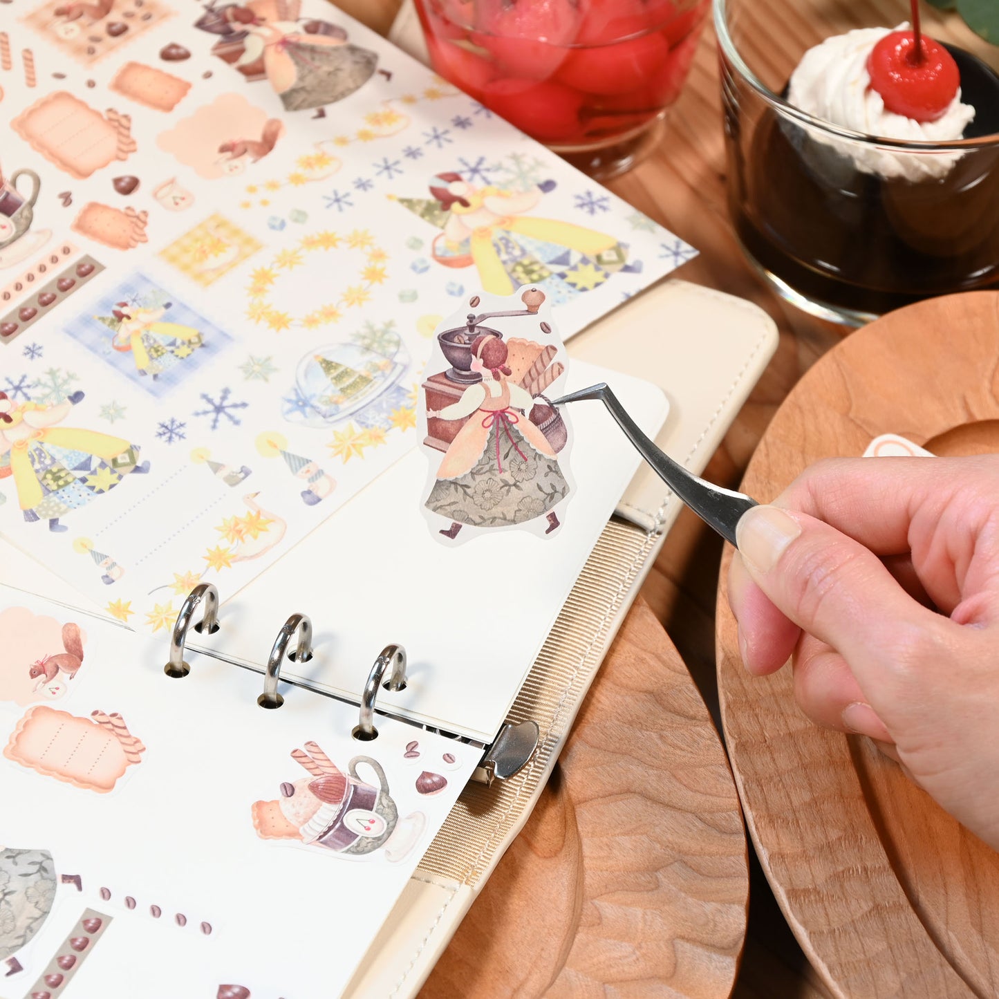12-month special jelly origami, like a collection of ingredients