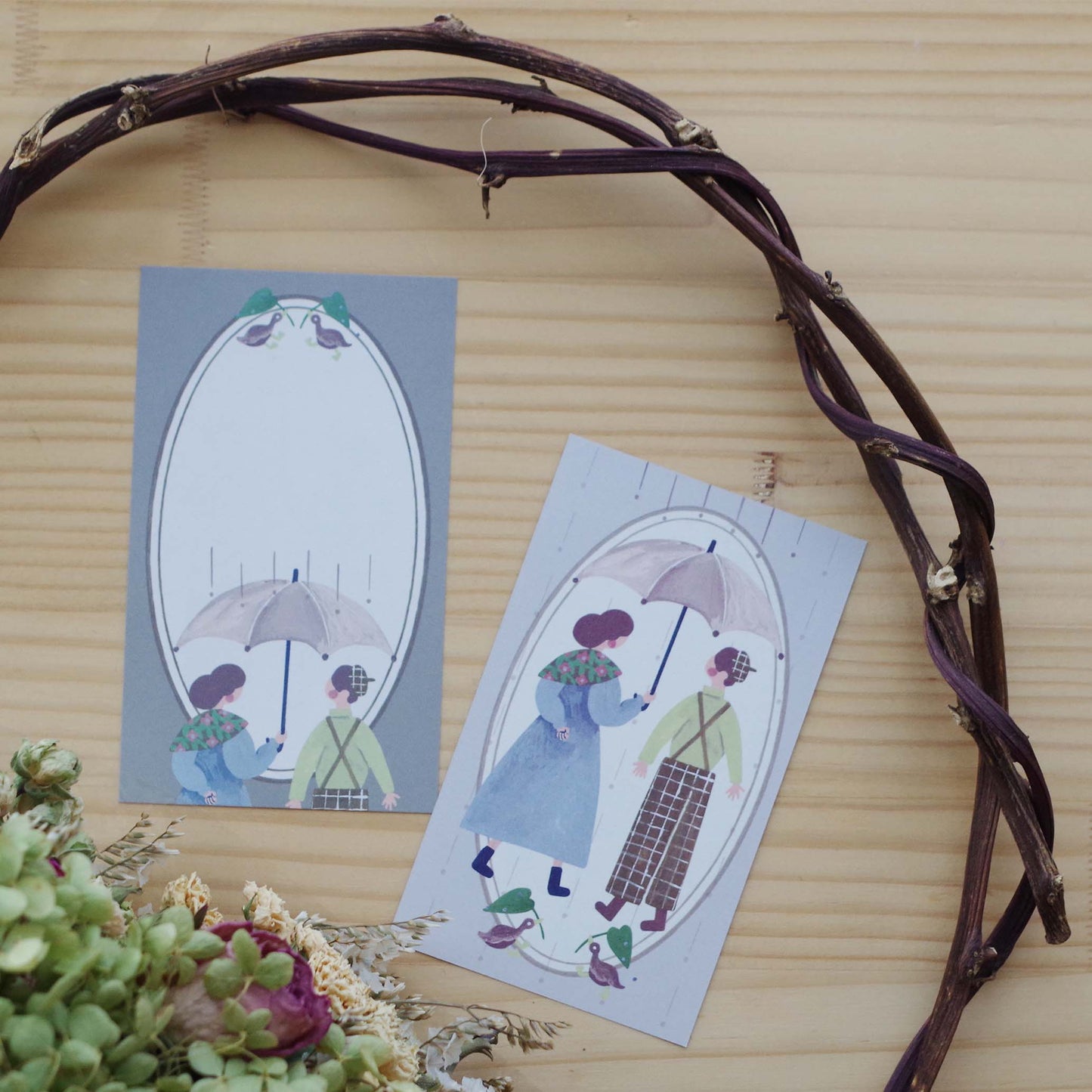 雨がふれば ちいさなフレームメモ